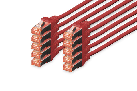 Digitus CAT 6 S/FTP patch cord, 10 units