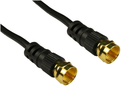 Cables Direct F M/M, 3m coaxial cable Black