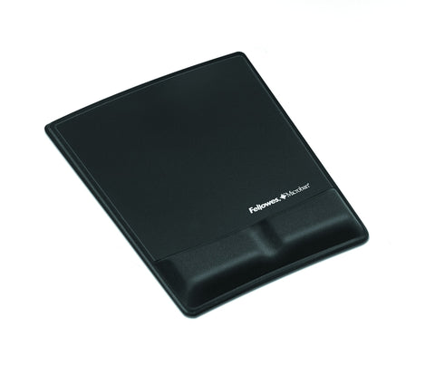 Fellowes Health-V Fabrik Mouse Pad/Wrist Support Black