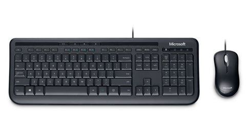 Microsoft Wired Desktop 600 keyboard Mouse included USB Black