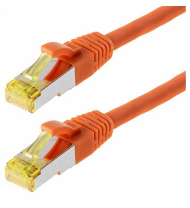 Helos Cat 6a S/FTP 7.5 m networking cable Orange Cat6a S/FTP (S-STP)