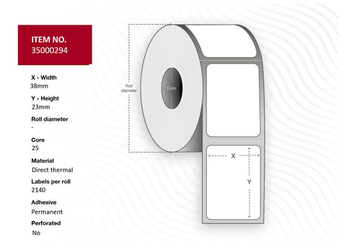 Capture 35000294 printer label White