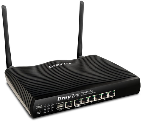 Draytek Vigor 2927ax wireless router Gigabit Ethernet Dual-band (2.4 GHz / 5 GHz) Black