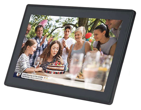 Braun Photo Technik DigiFrame 1518 WiFi digital photo frame Black 39.6 cm (15.6") Touchscreen Wi-Fi