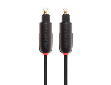 Techlink NX2 Toslink Optical Plug to Toslink Optical Plug audio cable 3 m Black