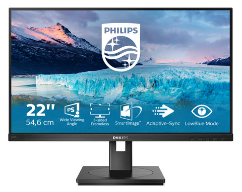 Philips S Line 222S1AE/00 computer monitor 54.6 cm (21.5") 1920 x 1080 pixels Full HD LCD Black