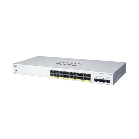 Cisco CBS220-24FP-4G Managed L2 Gigabit Ethernet (10/100/1000) Power over Ethernet (PoE) White