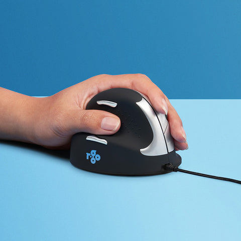 R-Go Tools HE Mouse R-Go HE ergonomic mouse, medium, left, wired