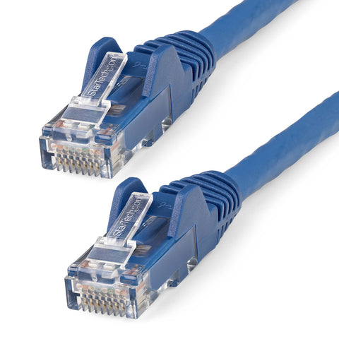 StarTech.com 50cm CAT6 Ethernet Cable - LSZH (Low Smoke Zero Halogen) - 10 Gigabit 650MHz 100W PoE RJ45 10GbE UTP Network Patch Cord Snagless with Strain Relief - Blue, CAT 6, ETL Verified, 24AWG