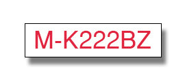 Brother MK-222BZ DirectLabel red on white 9mm x 8m for Brother P-Touch M 9-12mm