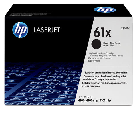 HP C8061X/61X Toner cartridge black high-capacity, 10K pages ISO/IEC 19752 for HP LaserJet 4100