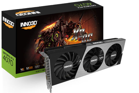 Inno3D N40703-126XX-185252L graphics card NVIDIA GeForce RTX 4070 12 GB GDDR6X