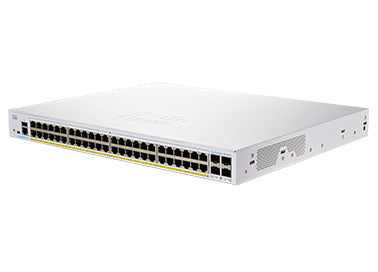 Cisco CBS350-48P-4X-EU network switch Managed L2/L3 Gigabit Ethernet (10/100/1000) Power over Ethernet (PoE) Silver