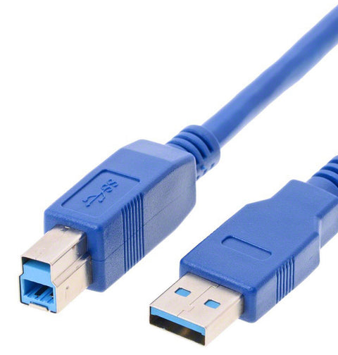 Helos 014682 USB cable 1.8 m USB 3.2 Gen 1 (3.1 Gen 1) USB A USB B Blue