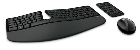 Microsoft Sculpt Ergonomic Desktop keyboard RF Wireless German Mouse included Black