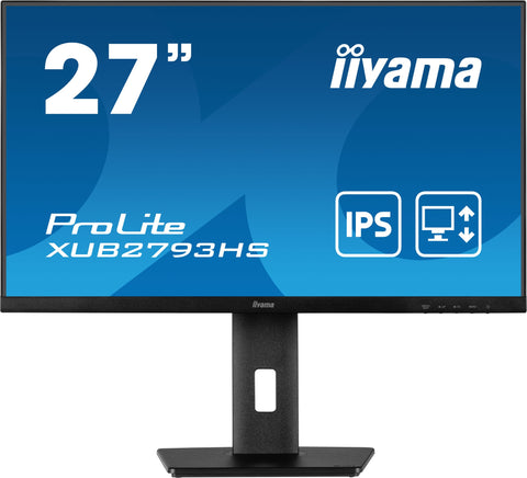 iiyama ProLite XUB2793HS-B5 LED display 68.6 cm (27") 1920 x 1080 pixels Full HD Black