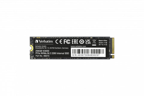 Verbatim Vi3000 PCIe NVMe M.2 SSD 256GB PCI Express 3.0