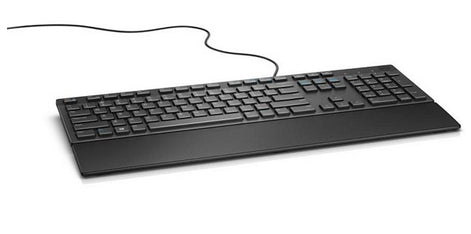 DELL KB216 keyboard QWERTY Danish Black