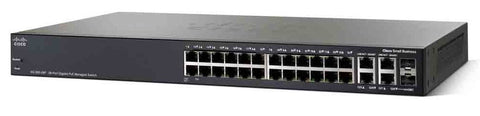 Cisco SG350-28P-K9-EU-WS network switch Managed L3 Gigabit Ethernet (10/100/1000) Power over Ethernet (PoE) Black