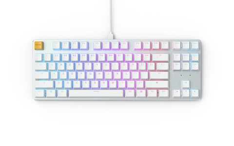 Glorious PC Gaming Race GMMK keyboard USB QWERTY US International Silver, White