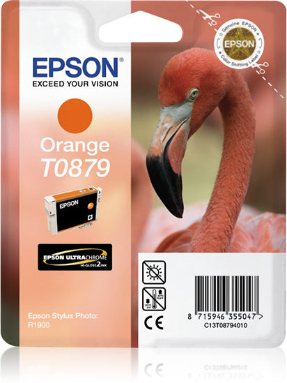 Epson C13T08794010/T0879 Ink cartridge orange, 1.22K pages ISO/IEC 24711 11,4ml for Epson Stylus Photo R 1900