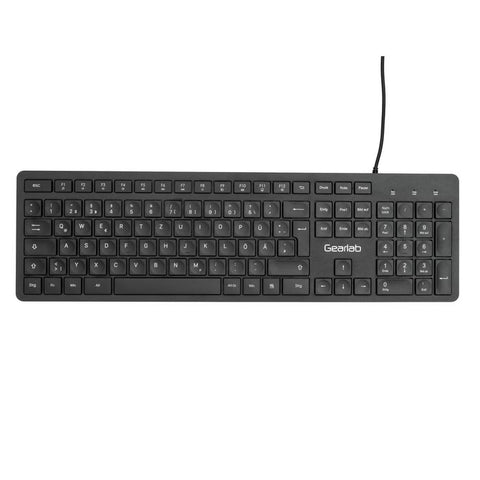 Gearlab GLB211402 keyboard USB QWERTZ German Black