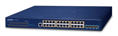 PLANET Layer 3 24-Port 10/100/1000T Managed L3 Gigabit Ethernet (10/100/1000) 1U Blue