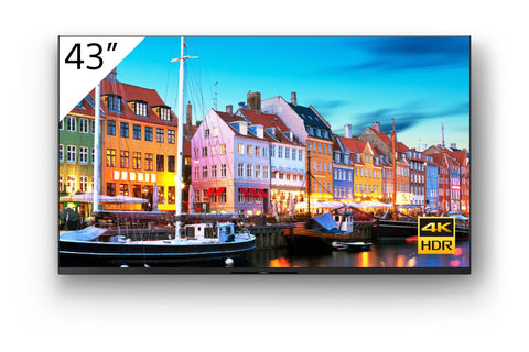 Sony FW-43BZ35J Signage Display Digital signage flat panel 109.2 cm (43") VA Wi-Fi 560 cd/m² 4K Ultra HD Black Built-in processor Android 10 24/7