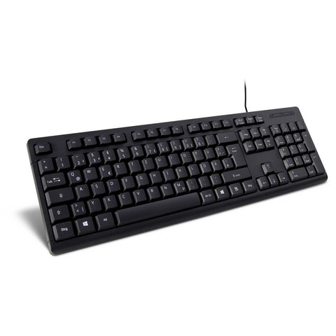 Inter-Tech K-118 keyboard USB QWERTZ German Black