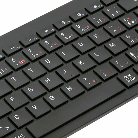 Targus AKB863BE keyboard Bluetooth AZERTY Belgian Black