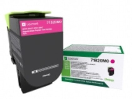 Lexmark 71B20M0 Toner-kit magenta return program, 2.3K pages ISO/IEC 19752 for Lexmark CS 317/417/517