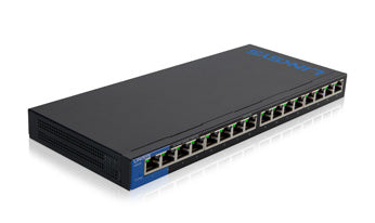 Linksys LGS116-UK network switch Unmanaged Gigabit Ethernet (10/100/1000) Black