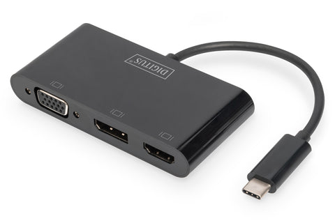 Digitus USB-C™ 3in1 Triple Monitor Adapter (HDMI, DP, VGA)