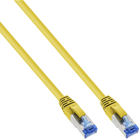 InLine Patch Cable S/FTP PiMF Cat.6A halogen free 500MHz yellow 1.5m