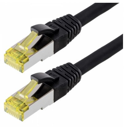 Helos Cat 6a S/FTP 7.5 m networking cable Black Cat6a S/FTP (S-STP)