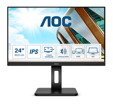 AOC P2 24P2C LED display 60.5 cm (23.8") 1920 x 1080 pixels Full HD Black