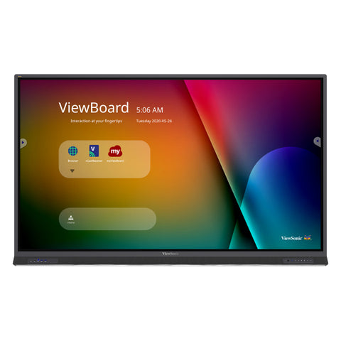 Viewsonic IFP8652-1B Signage Display Interactive flat panel 2.18 m (86") LCD Wi-Fi 350 cd/m² 4K Ultra HD Black Touchscreen Built-in processor Android