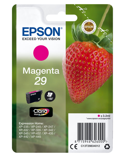 Epson C13T29834022/29 Ink cartridge magenta Blister Radio Frequency, 180 pages 3,2ml for Epson XP 235/335