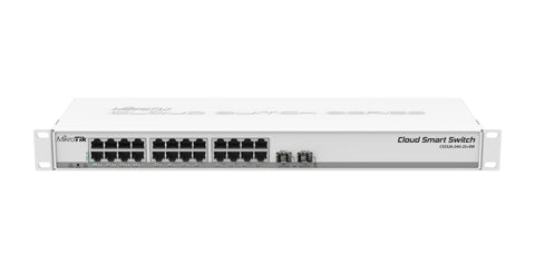 Mikrotik CSS326-24G-2S+RM network switch Managed Gigabit Ethernet (10/100/1000) Power over Ethernet (PoE) 1U White