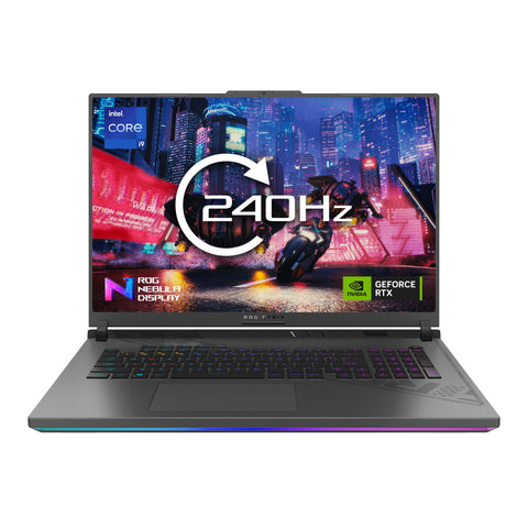 ASUS ROG Strix G18 G814JI-N6070W Laptop 45.7 cm (18") Quad HD+ Intel® Core™ i9 i9-13980HX 32 GB DDR5-SDRAM 1 TB SSD NVIDIA GeForce RTX 4070 Wi-Fi 6E (802.11ax) Windows 11 Home Black, Grey