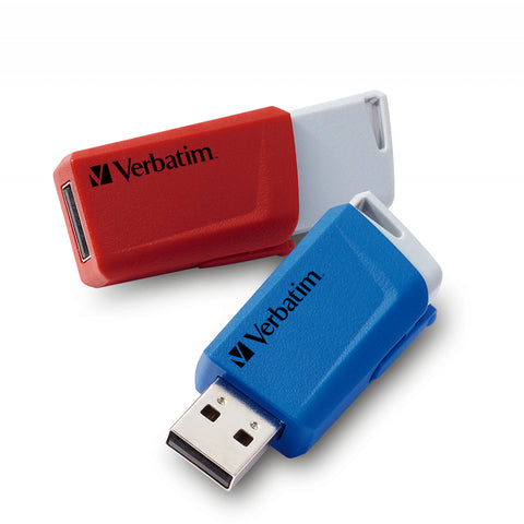 Verbatim Store 'n' Click - USB 2.0 Drive 3.2 GEN1 - 2x32 GB - Red/Blue