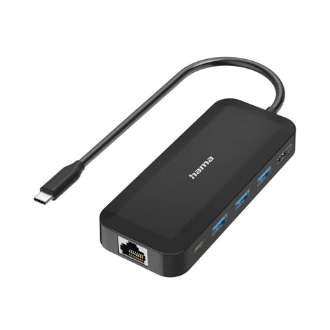 Hama 00300080 interface hub USB Type-C 5000 Mbit/s Black