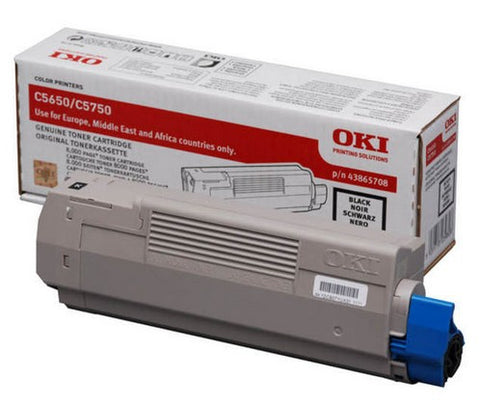 OKI 43865708 Toner black, 8K pages/5% for OKI C 5650