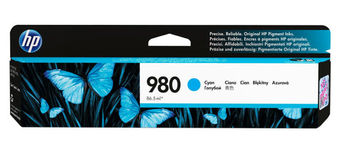 HP D8J07A/980 Ink cartridge cyan, 6.6K pages ISO/IEC 24711 86,5ml for HP OfficeJet X 555