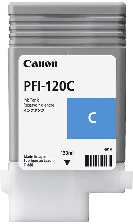 Canon 2886C001/PFI-120C Ink cartridge cyan 130ml for Canon IPF GP-200/TM-200/TM-255