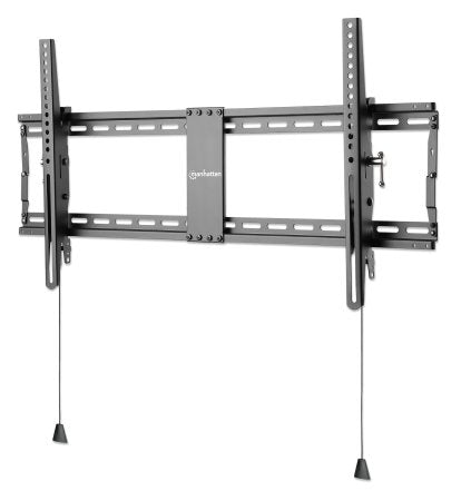 Manhattan TV & Monitor Mount, Wall (Low Profile), Tilt, 1 screen, Screen Sizes: 43-100", Black, VESA 200x200 to 800x400mm, Max 70kg, Foldable for Extra-Small and Shipping-Friendly Packaging, LFD, Lifetime Warranty