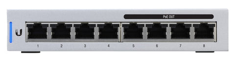 Ubiquiti UniFi Switch 8 Managed Gigabit Ethernet (10/100/1000) Power over Ethernet (PoE) Grey