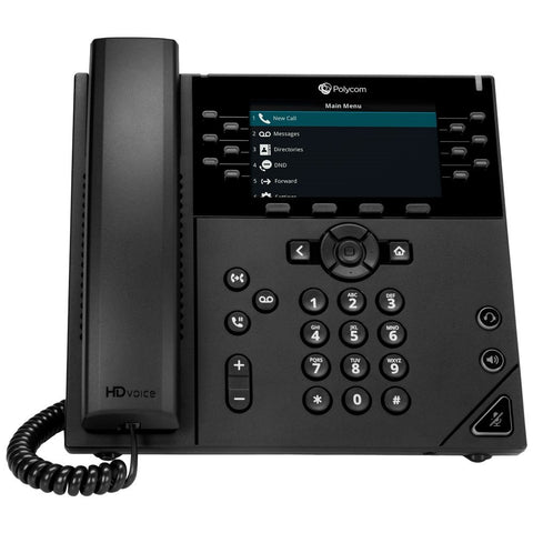 POLY 450 IP phone Black 12 lines LCD