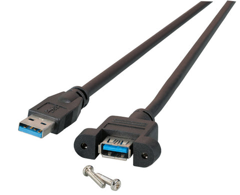 EFB Elektronik K5265SW.0,5 USB cable 0.5 m USB 3.2 Gen 1 (3.1 Gen 1) USB A Black