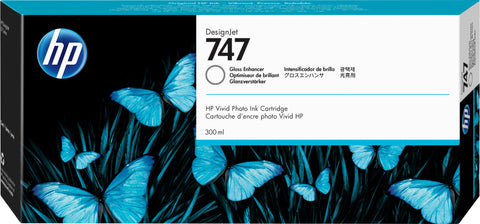 HP P2V87A/747 Ink cartridge Gloss-Enhancer 300ml for HP DesignJet Z 9+